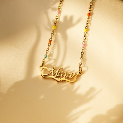 I Choose You Name Necklace