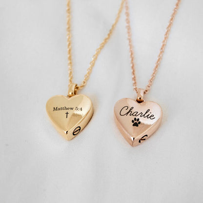 Serenity Heart Urn Necklace