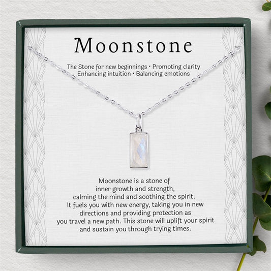Moonstone Necklace - New Beginnings Strength Gift