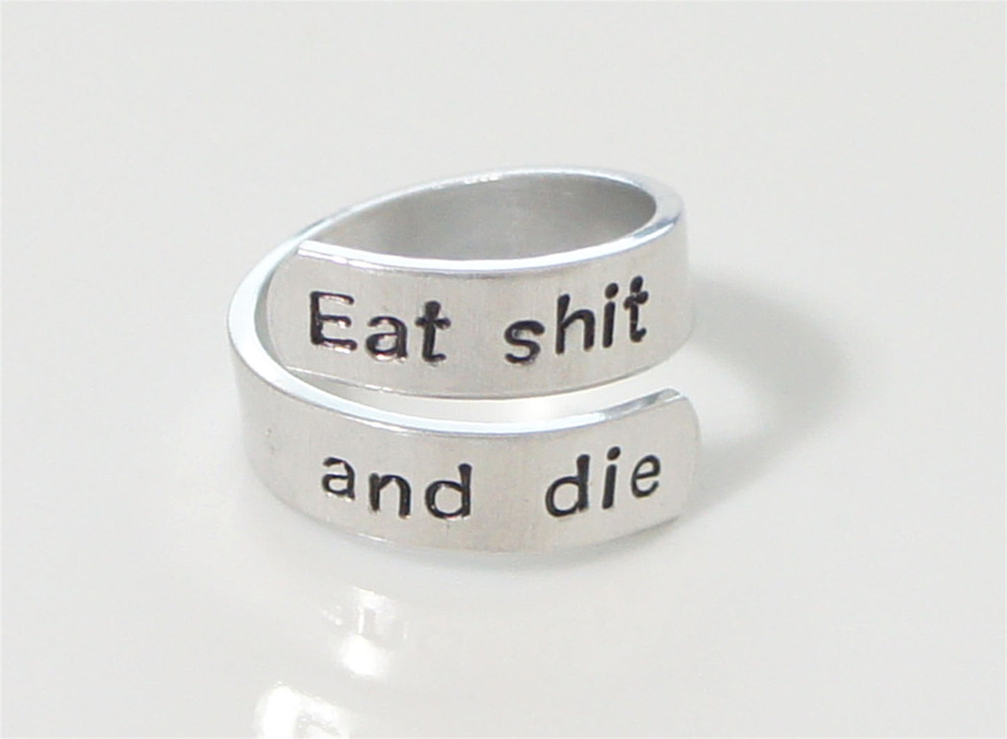 Interesting Inspirational Gift. Motivational Ring. Wrap Ring