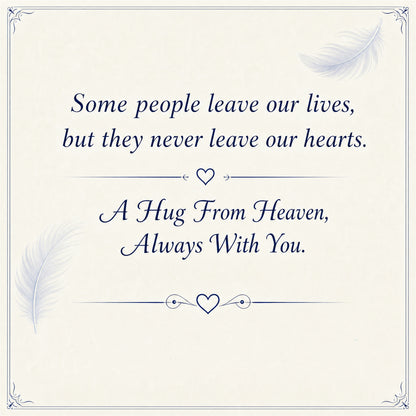 Hug From Heaven – Personalized Memorial Birthstone Ring