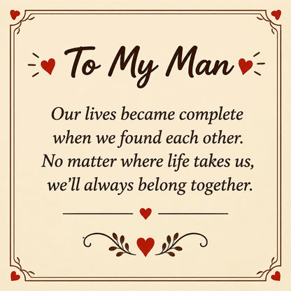 To My Man- Couple Puzzle Custom Name Bracelet