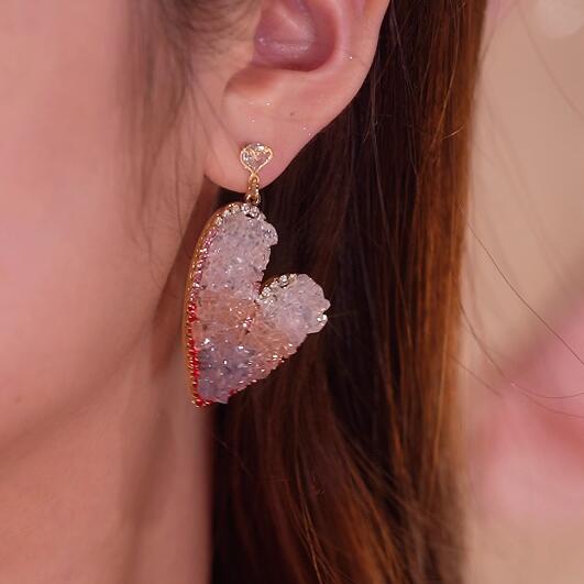 ✨Crystal Heart Gradient Earrings