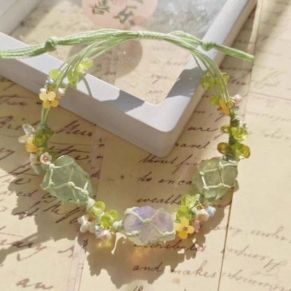 "Forget-me-not" wreath handmade bracelet