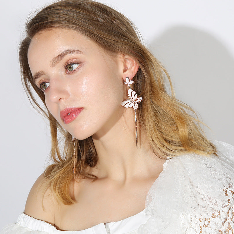 💐 Mother's Day Pre- Sale 💝- Butterfly Tassel Earrings🦋
