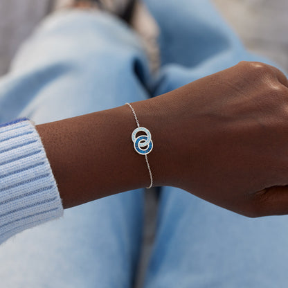 Mother & Son Linking Circles Bracelet