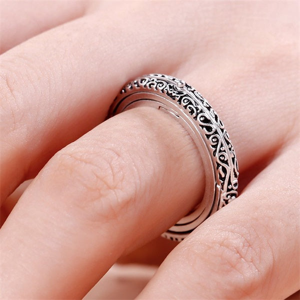 Handmade Anxiety Relief Sphere Spinner Ring