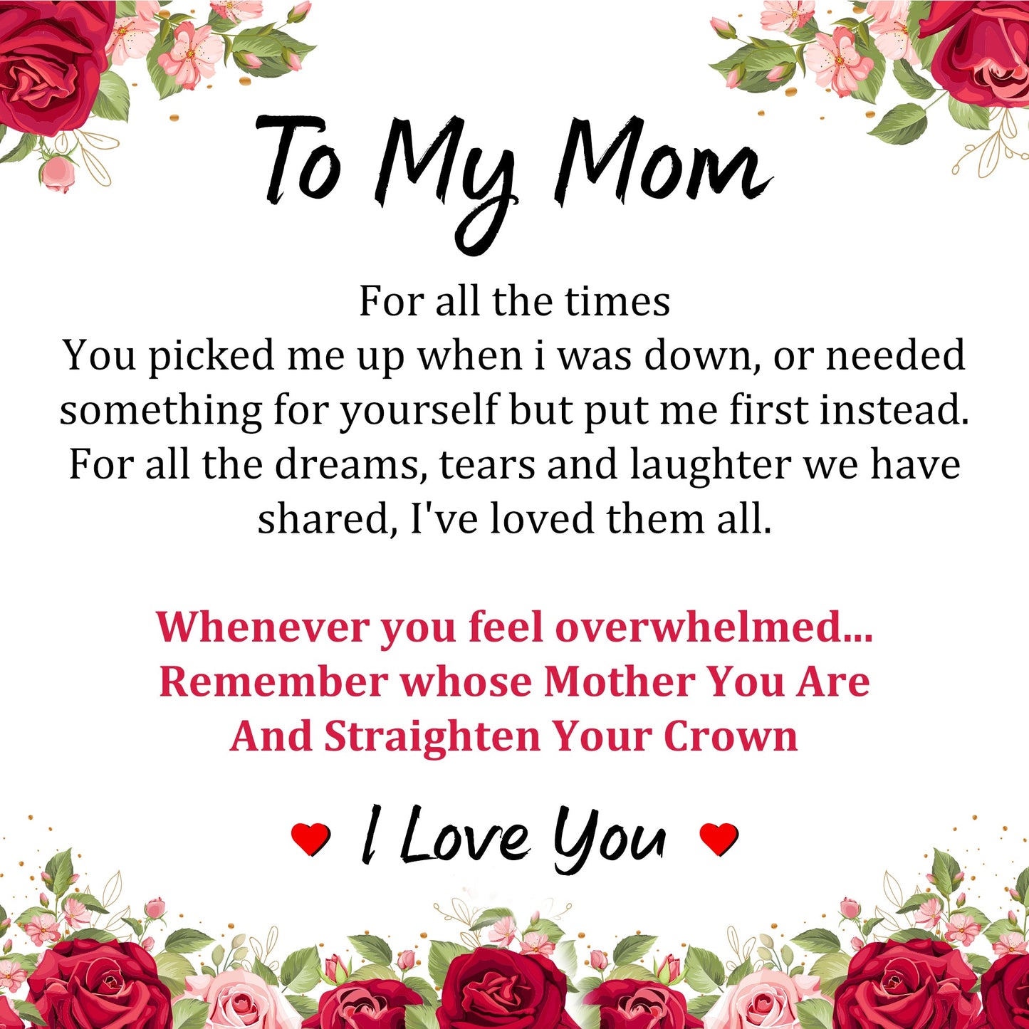 To My Mom