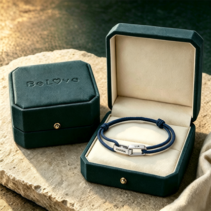Mother&Son Connected By Heart Custom Name Bond Bracelet