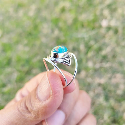 Genuine Turquoise Ring, Wonderful Gift