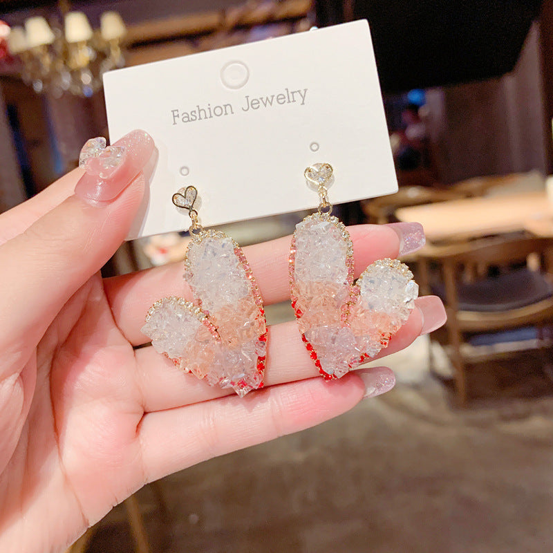 ✨Crystal Heart Gradient Earrings