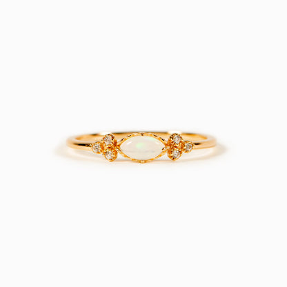 The Purest Love Matching Oval Cut Opal Ring