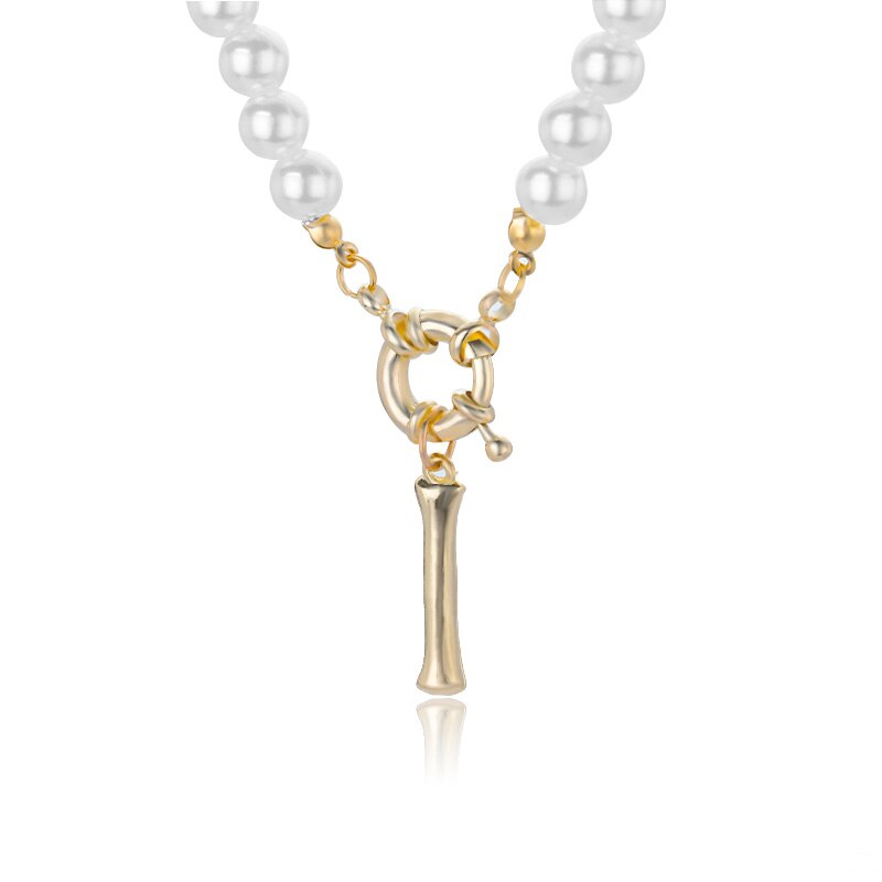 Personal Pearl Necklace Choker Alphabet A-Z