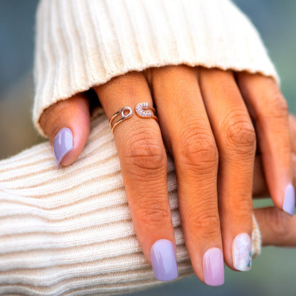 Be Safe And Happy Safety Pin Ring
