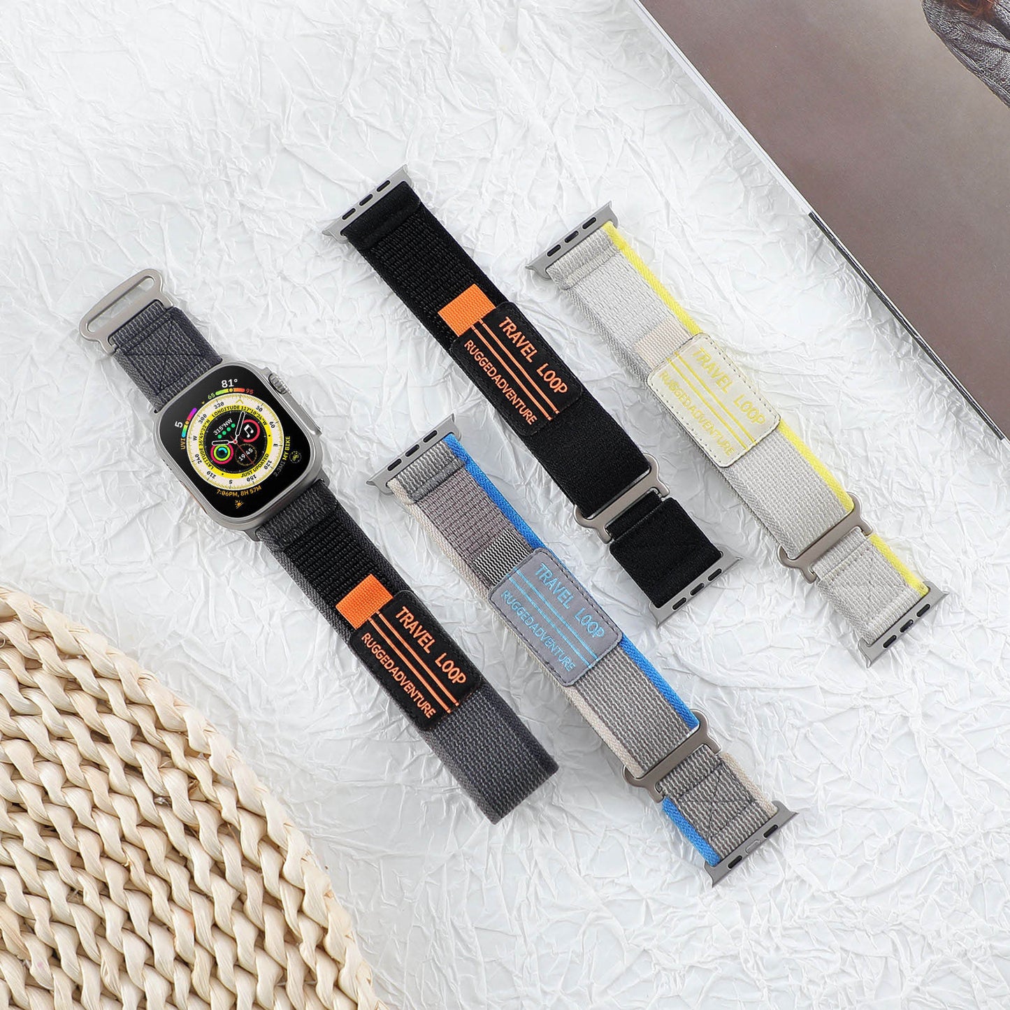 Modified Nylon Loop Weave Band For Apple Watch