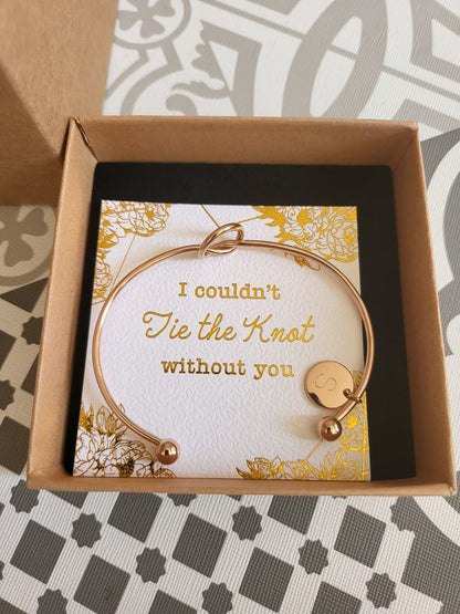 AC "TIE THE KNOT" INITIAL BRACELET