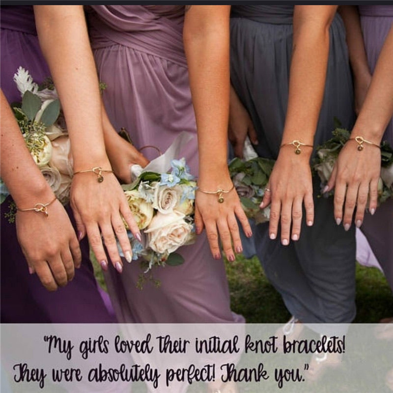 AC "TIE THE KNOT" INITIAL BRACELET