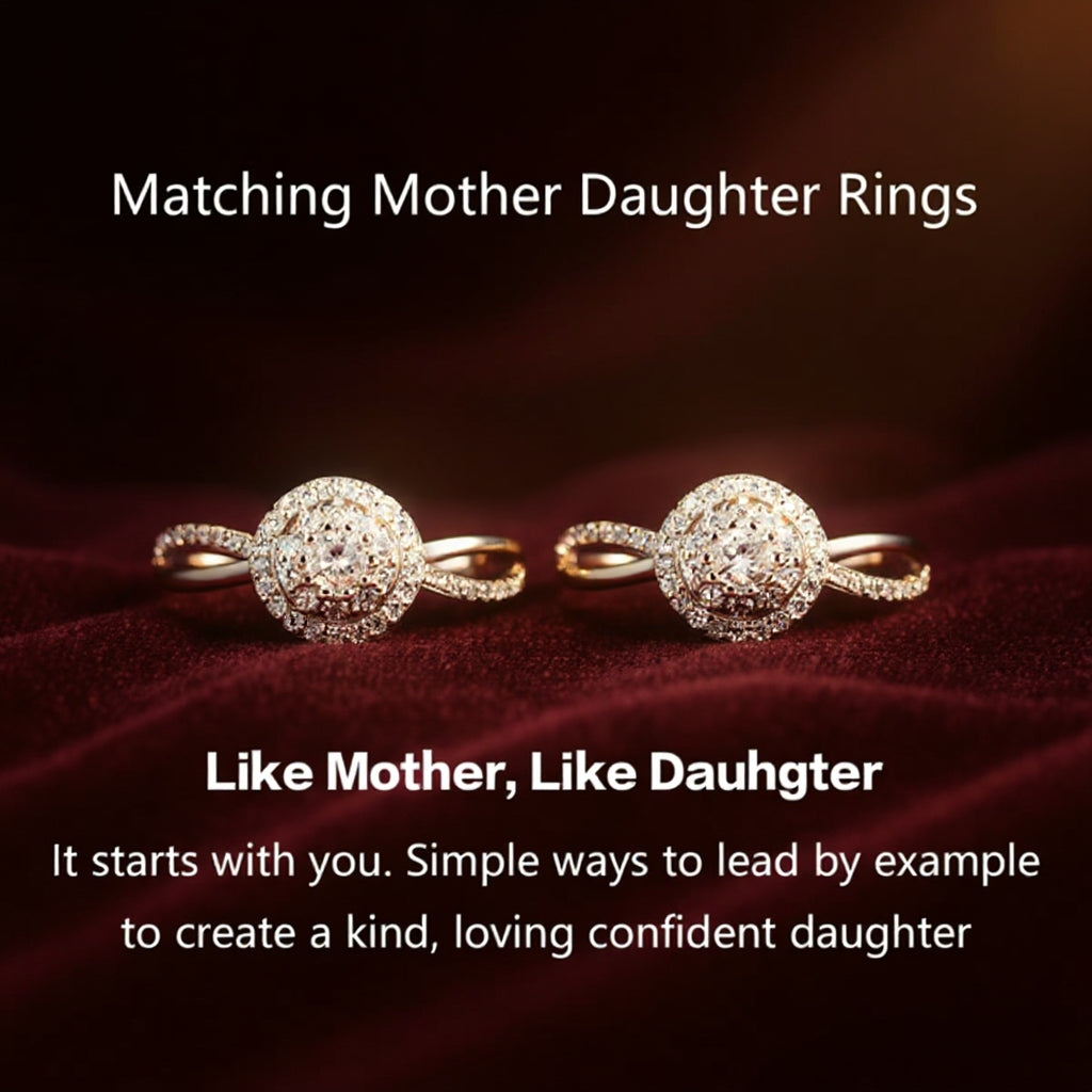 Matching Mother&Daughter Bond Circle Ring