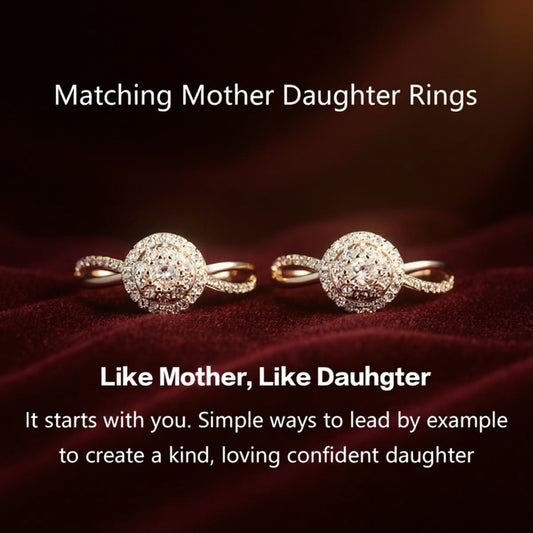 Matching Mother&Daughter Bond Circle Ring