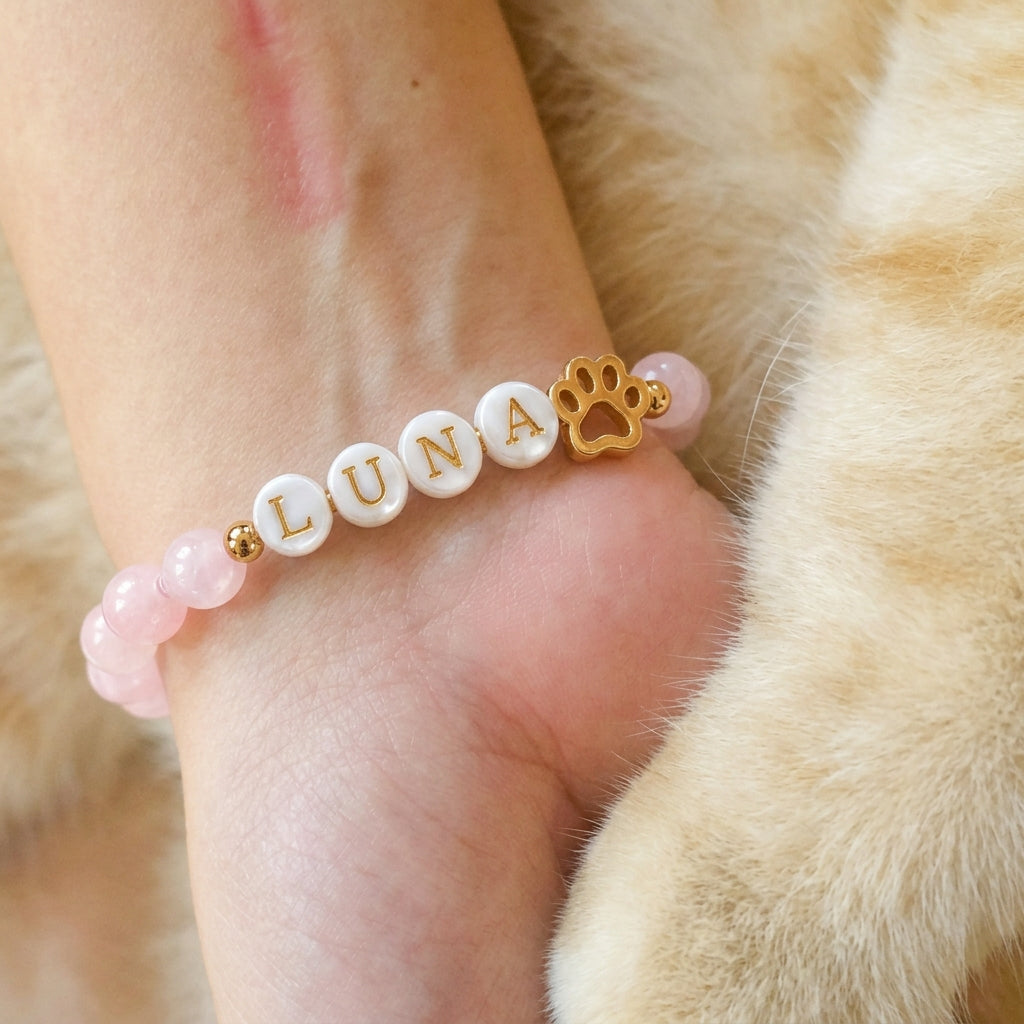 Custom Pet Name Crystal Bracelet