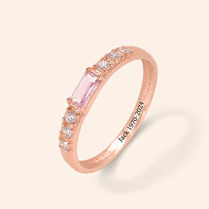 Hug From Heaven Personalized Birthstone Memorial Ring