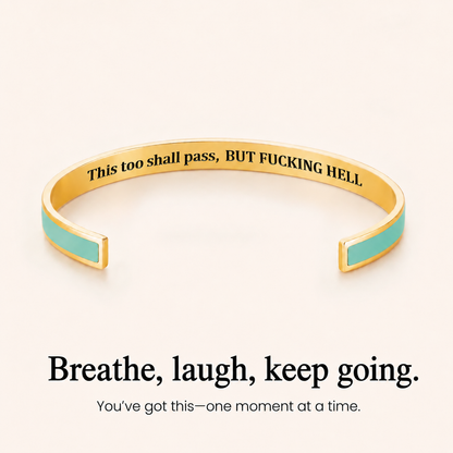 This Too Shall Pass Color Cuff Bracelet