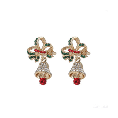🎄CHRISTMAS HOT SALE❄Exquisite Full Diamond Christmas Earrings Colorful Earrings