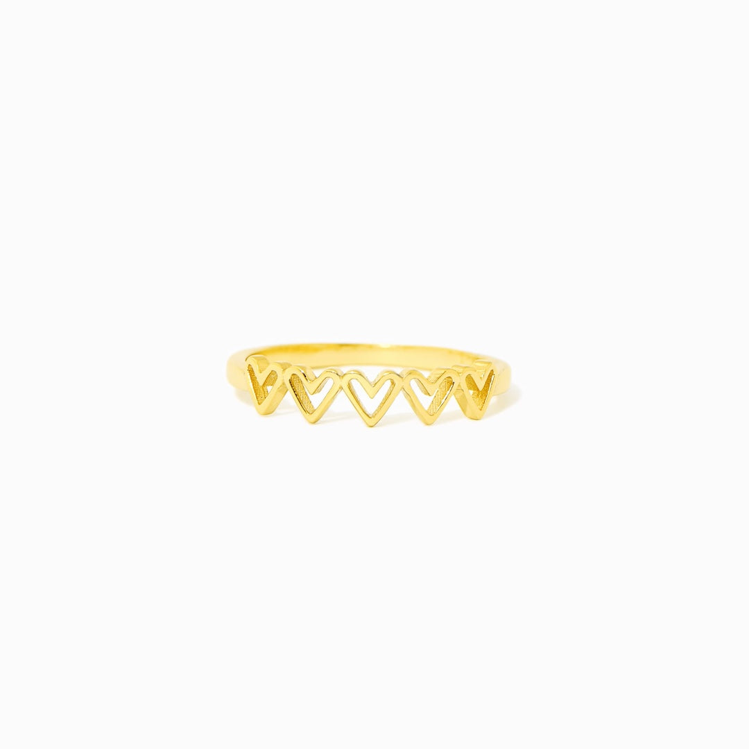 GIRLS FRIENDSHIP HEARTS RING