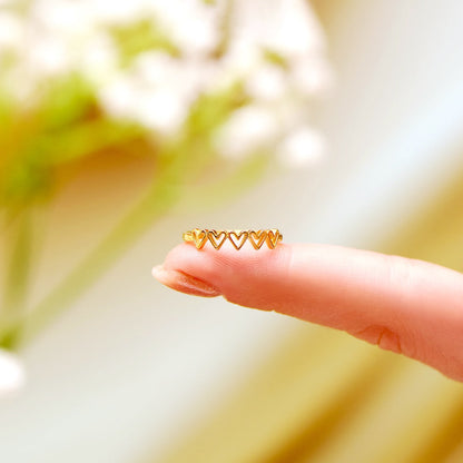 GIRLS FRIENDSHIP HEARTS RING