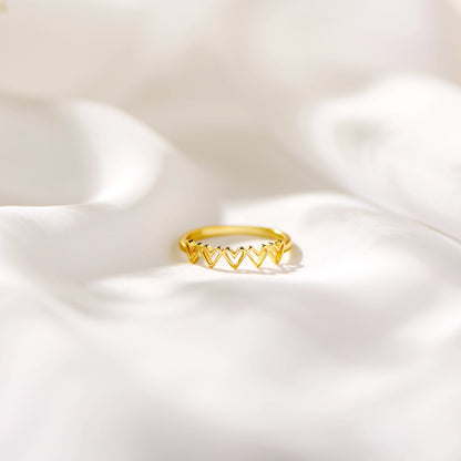 GIRLS FRIENDSHIP HEARTS RING