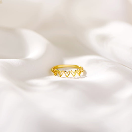 GIRLS FRIENDSHIP HEARTS RING