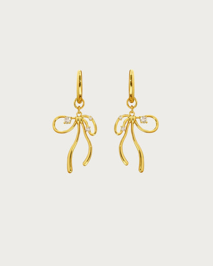 The Bow Earrings in Gold
