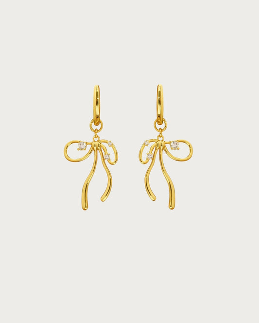 The Bow Earrings in Gold