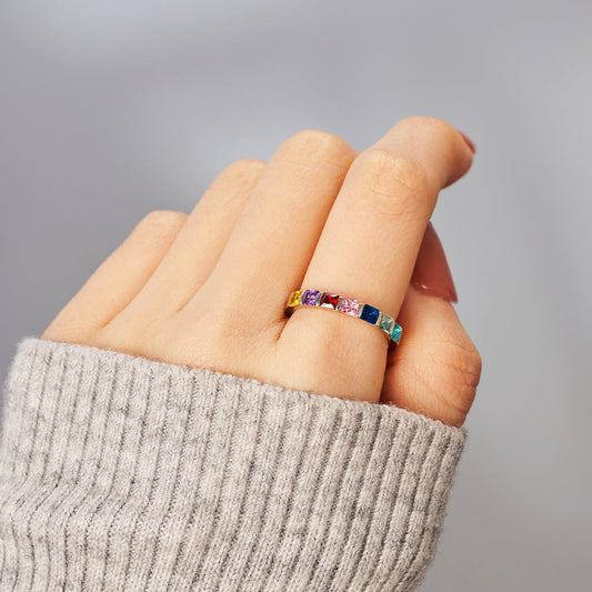 Rainbow Gem Ring