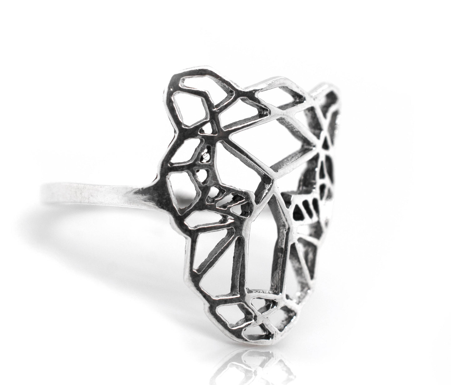 Geometric Tiger Ring