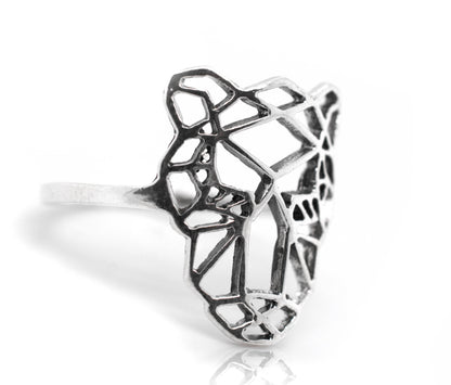 Geometric Tiger Ring