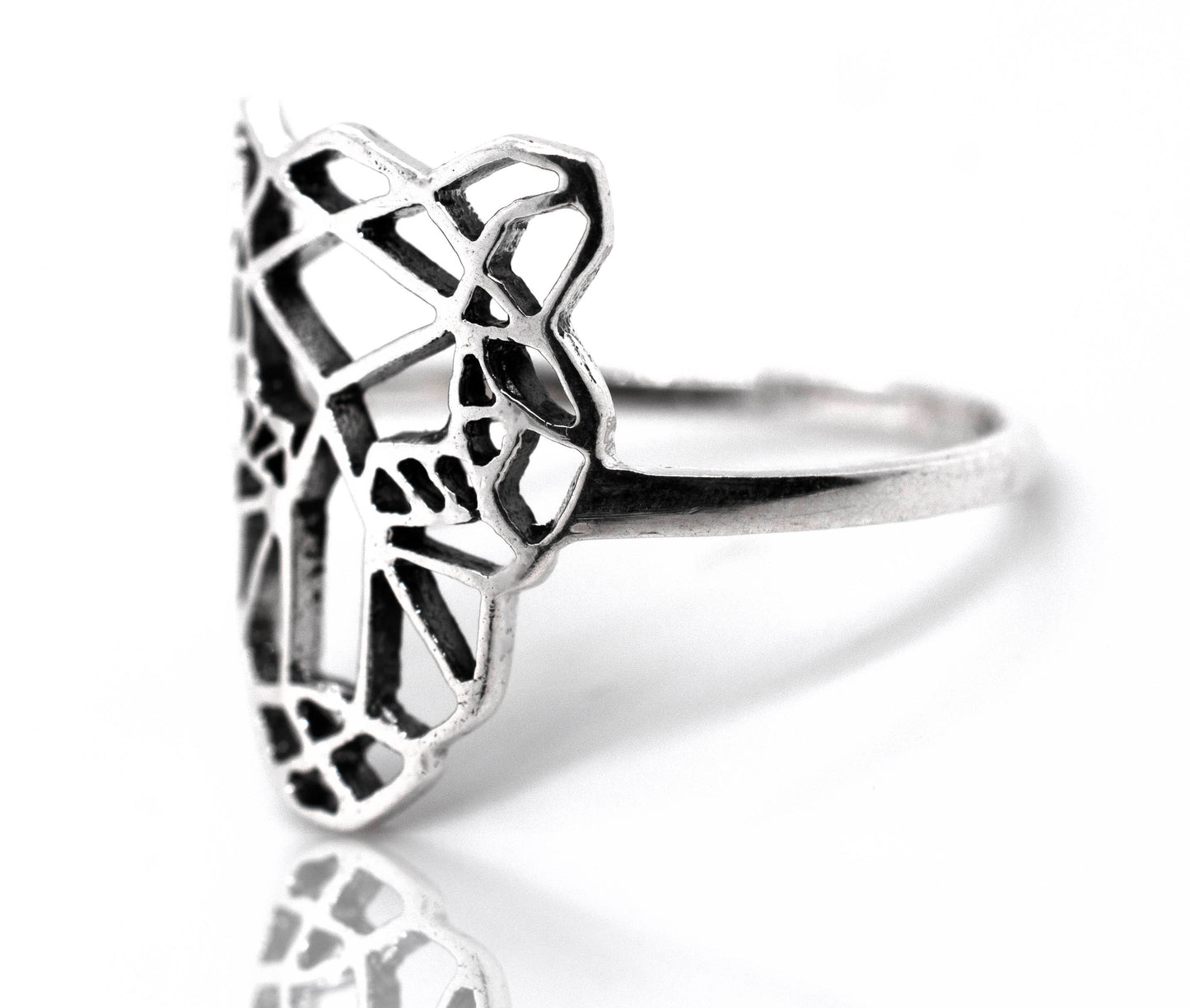 Geometric Tiger Ring
