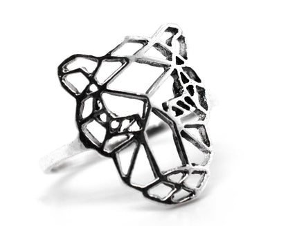Geometric Tiger Ring