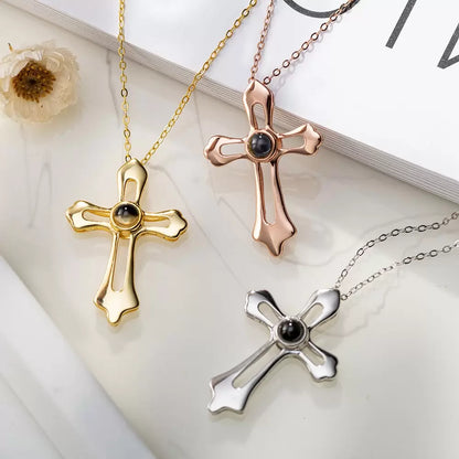 Personalized Projection Holy Bible Necklace