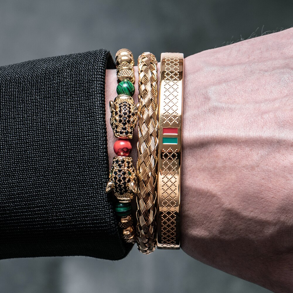 Double Leopard Stripes Bracelets