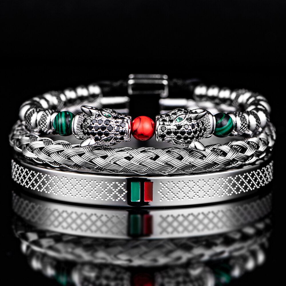 Double Leopard Stripes Bracelets