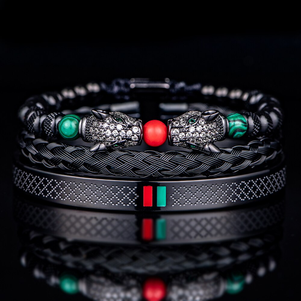 Double Leopard Stripes Bracelets