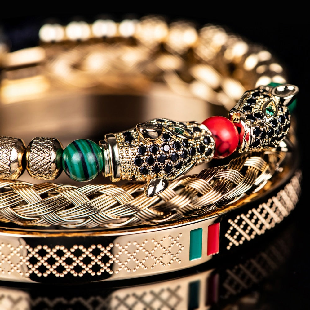 Double Leopard Stripes Bracelets