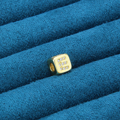 DIY Alphabet Gold Plated Zircon Necklace