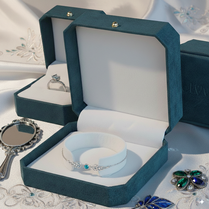 For Memorial -  I'm a Wife to a Husband  Custom Birthstone Wing Bracelet