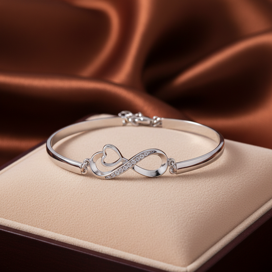 To My Daughter- Keep Me In Your Heart Infinity Bracelet