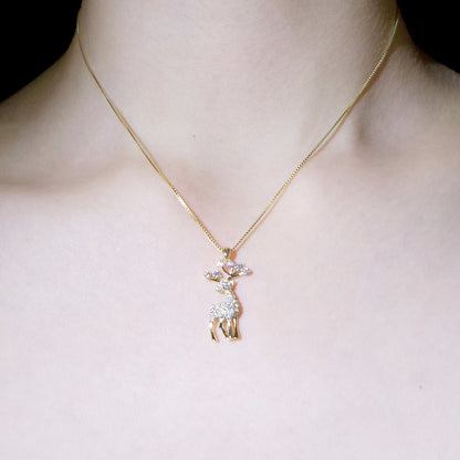 BLACK FRIDAY SALE 60% OFF✨S925 Reindeer Pendant Necklace