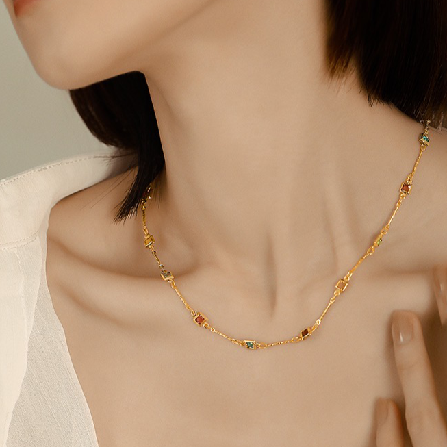 Elizabethe Necklace | 18k Gold Plated