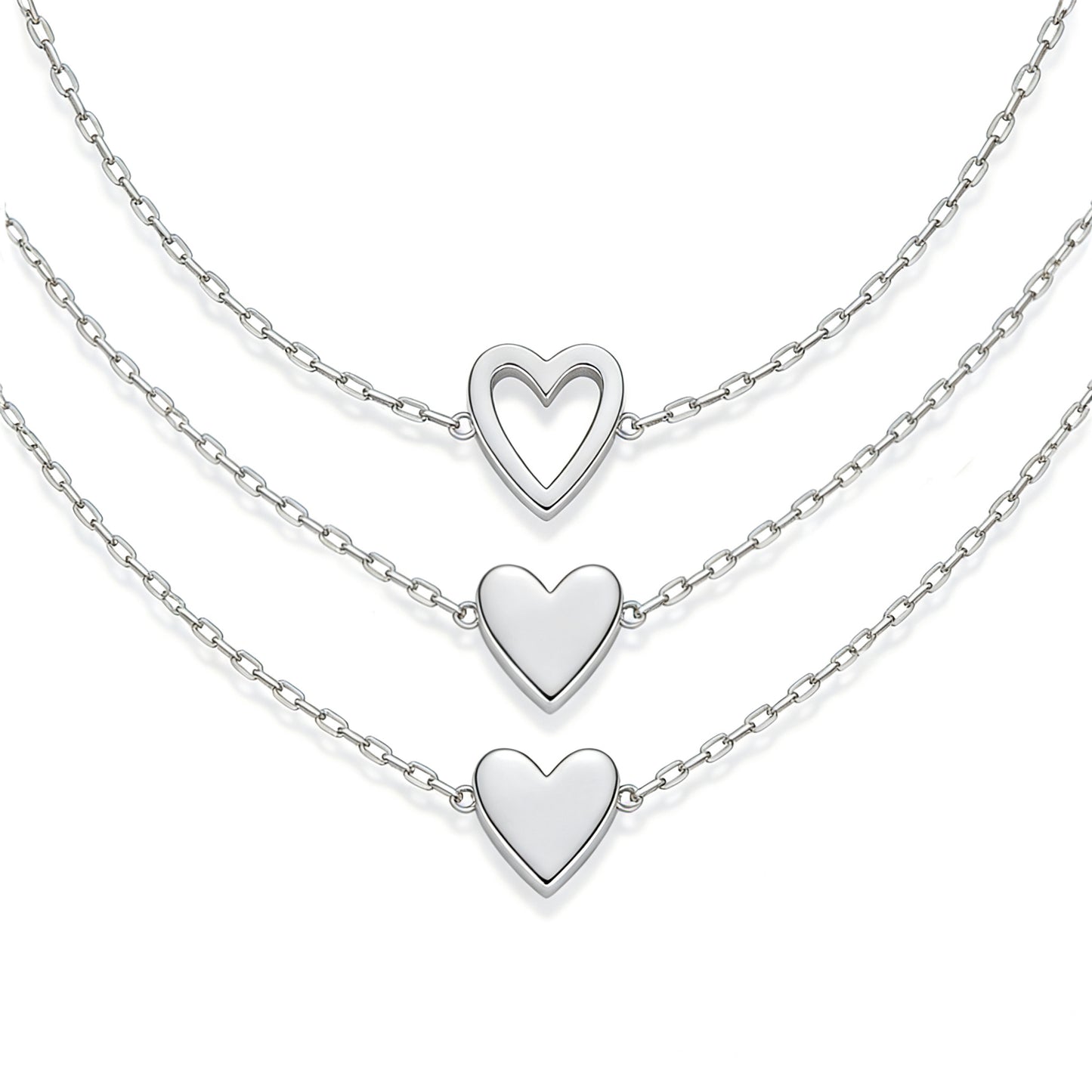 Mother & Daughter Forever Together Heart bracelet