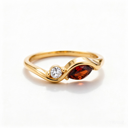 Husband&Wife Infinity Birthstone Ring